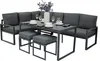 Garten Aluminium Möbelset Anthrazitgrau 7-Sitzer Outdoor Produktbild-Vorschau 1