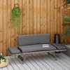 Polyrattan Gartensofa 2 Sitzer Gartenm?bel Loungesofa Produktbild-Vorschau 4