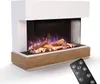 Glow Fire Elektrokamin 'Curie' | LED Standkamin in weiß mit Produktbild-Vorschau 2