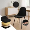 A black velvet chair is shown in a dining room setting, with close-up views of the fabric texture and a layered diagram of the seat cushion. Anteprima dell’immagine prodotto