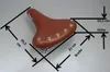 VELO Bicycle Saddle Cruiser w/spring brown leather+rivet Produktbild-Vorschau 7