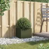 vidaXL Pflanzkübel Olivgrün 32x30x29 cm Stahl Produktbild-Vorschau 3