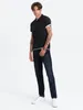 Ombre   Poloshirt aus Baumwolle für Männer schwarz Produktbild-Vorschau 2