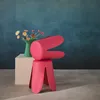 sweeek - 2er-Set stapelbare Hocker mit Kunstleder - Rosa Produktbild-Vorschau 5