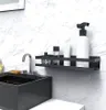 Mensola sospesa nera per cucina e bagno, acciaio inox, Anteprima dell’immagine prodotto 25