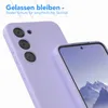 A close-up shot of a purple smartphone case with a phone screen showing a mountain landscape. Produktbild-Vorschau