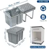 TRMLBE Système de tri des déchets extensible Poubelle de Voir les images du produit 2