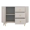 AX LIVING Kommode Halay Beige, 1 Tür & 3 Schubladen Moderne Produktbild-Vorschau 3