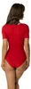 Alkato Damen Kurzarm Body Baumwolle Bodysuit mit Produktbild-Vorschau 3