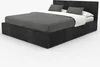 A bed with a headboard, mattress, and pillows, set against a white background. Produktbild-Vorschau