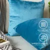 Lionmood Premium Samt Kissenbezug Himmelblau 50x50cm -1er- Produktbild-Vorschau 4
