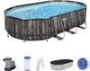 Bestway Power Steel Swimmingpool-Set Oval 488x305x107 cm Náhled obrázku produktu 1