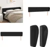 vidaXL Kopfteil mit Ohren Schwarz 183x23x78/88 cm Produktbild-Vorschau 1