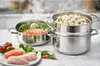 Edelstahltopf 26 cm, multifunktionaler Kochtopf, Dampfgarer Produktbild-Vorschau 3