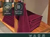 10er Set Gästehandtücher 30x50 cm, 100% Baumwolle, bordeaux Produktbild-Vorschau 3