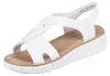 Rieker Damen Sandalen Keilsandaletten Modeschuhe weiß 38 Produktbild-Vorschau 9