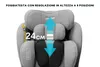 KidsZone Seggiolino Auto 0-36 kg Isofix Girevole 40-150 cm Anteprima dell’immagine prodotto 4