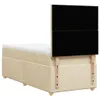 Boxspringbett mit Matratze Creme 90x200 cm Stoff Produktbild-Vorschau 8