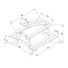 TIMBELA M010-1 Set di sedie per bambini in legno naturale Anteprima dell’immagine prodotto 6