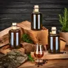 Apothekerflasche braun 500ml mit Korken, Flaschenkapseln & Produktbild-Vorschau 5