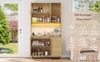 Credenza da cucina Sweiko da 183 cm, buffet, luci Anteprima dell’immagine prodotto 8