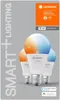 A marketing image for LEDVANCE SMART+ WiFi Classic light bulbs, showing three bulbs with different color temperatures. Produktbild-Vorschau