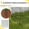 PawHut Puppyren, 91 cm hoog, 8-delig, zelfbouwsysteem voor Productafbeelding-voorbeeld 6