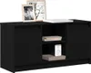 vidaXL Mobile TV Nero 100 x 34 x 50 cm Materiale ligneo Anteprima dell’immagine prodotto 3