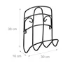 Relaxdays Schlauchhalter Wand, für 38 m 5/8'' Schlauch, Produktbild-Vorschau 4