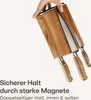 Praknu Messerblock Magnetisch 360° drehbar ohne Messer Produktbild-Vorschau 3
