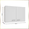Einzelner Küchenhängeschrank 80 x 60 weiß Produktbild-Vorschau 7