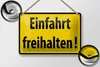 Blechschild Warnschild 18x12cm Einfahrt freihalten Produktbild-Vorschau 2