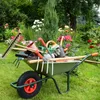 Ruota per carriola Relaxdays 3.50-6, gomma piena, cerchione Anteprima dell’immagine prodotto 2