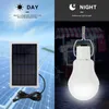 2STK LED Solar Lampe Glühbirne 3W Solarleuchte Campinglampe Produktbild-Vorschau 6