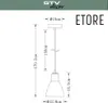 GTV - Deckenleuchte Etore L,1983,AC220-240V,50/60Hz,1*E27, Produktbild-Vorschau 1