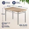 CASARIA® Gruppo di Sedute Paul  Set 5 Pezzi Tavolo da Anteprima dell’immagine prodotto 3