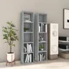 vidaXL CD-Regale 2 Stk. Grau Sonoma 21x16x93,5 cm Produktbild-Vorschau 9