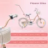 Rower dla dziewczynki 16 cali pchacz kółka boczne Flower Podgląd zdjęcia produktu 8