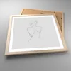 Gerahmtes Poster - Rahmen in heller Eiche - Körper Frau Produktbild-Vorschau 3