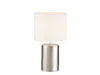 LED Tischlampe mit Keramikfuß Silber Antik & Lampenschirm Produktbild-Vorschau 2