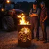 Feuertonne / Feuerkorb mit Motiv Traktor Produktbild-Vorschau 1