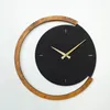 Opviq, Moon Time Wooden Metal Wall Clock - APS117, Orologi Anteprima dell’immagine prodotto 3
