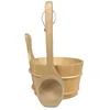 Saunazubehör-Set Kübel 4 L + Schöpfkelle Produktbild-Vorschau 1