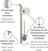 WENKO Klo Bürste Toiletten Halter Garnitur Halter Ständer Produktbild-Vorschau 2