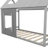 OKWISH Lit Enfant 90x200 cm - Lit Cabane avec Toit et Voir les images du produit 6