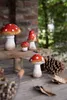 Clayre & Eef Dekoration Pilz Ø 6x11 cm Rot Weiß Keramik Produktbild-Vorschau 4