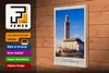 Holzschild Reise 20x30cm Casablanca Marokko Architektur Produktbild-Vorschau 4