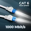 deleyCON 10x 0,25m CAT6 Flaches Netzwerkkabel 1,5mm Produktbild-Vorschau 3