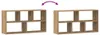 vidaXL Półka ścienna Artisan dąb 100x25x50 cm materiał Podgląd zdjęcia produktu 8