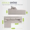 Juskys Sofa Coredo - Beige, moderne Couch aus Cord mit Produktbild-Vorschau 5